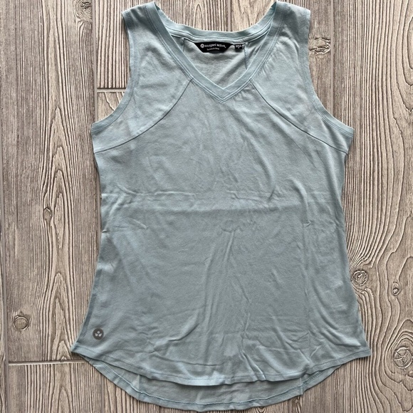 Soulgani Active California Love V-Neck Tank Top Women's M Power Blue - QVC - Picture 6 of 14